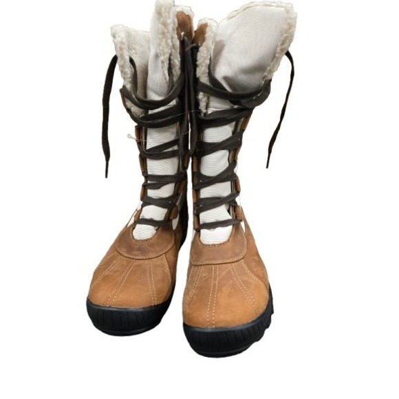 Timberland Women's MT. Hayes Tall Waterproof Brown Snow Boots 6910B Size 10 - Picture 1 of 9